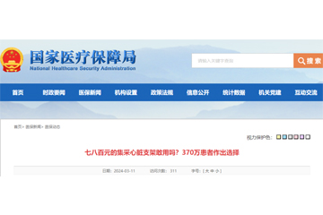 “白菜價”的心髒支架不敢用嗎?370萬患者作出共同選擇!